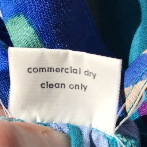 Vintage 1980s Missoni Matching Skirt & Top Blue Abstract Print Size Small - Picture 7 of 8